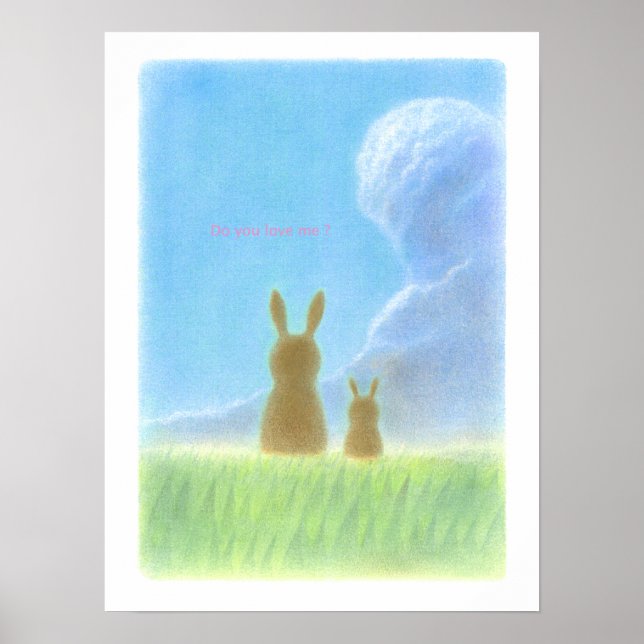 Liebliche Rabbits Poster (Vorne)