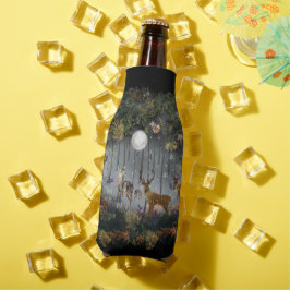 Liebliche Reindeer At Night Flaschenkühler