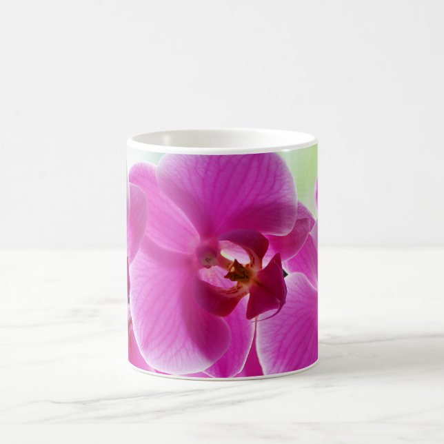 Liebliche rosa Orchideen Kaffeetasse (Mittel)
