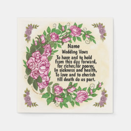Liebliche Rose Hochzeiten von Servietten