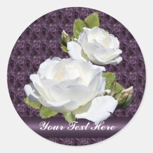 Liebliche Sticker für weiße Rosen