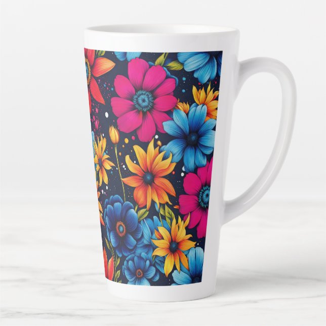 Liebliche süße Blume und Rose Milchtasse (Rechts)