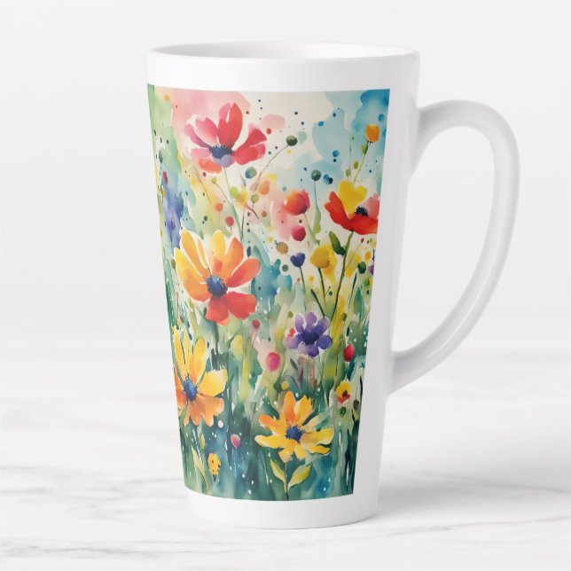 Liebliche süße Blume und Rose Milchtasse (Rechts)