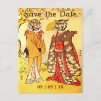 Liebliche Tiger Menschen Save the Date Einladungen