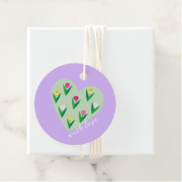 Liebliche Tulpen. Gastgeschenkanhänger Geschenkanhänger