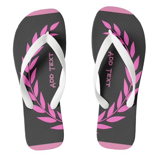 Liebliche und stilvolle Add-Text-gedruckte Super-S Flip Flops (Fußbett)