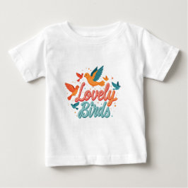 liebliche Vögel Baby T-shirt