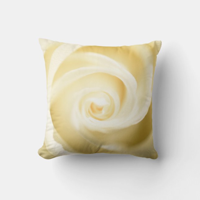 Liebliche weiche Rose Druckkopfkissen Kissen (Vorderseite)
