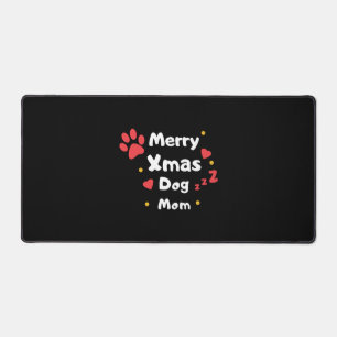 Liebliche Weihnachtshunde-Mama Schreibtischunterlage