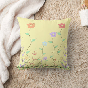 Liebliche Wildblumen Kissen