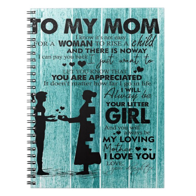 Liebliche Zitate meiner Mama | Geschenk für Mutter Notizblock (Vorderseite)