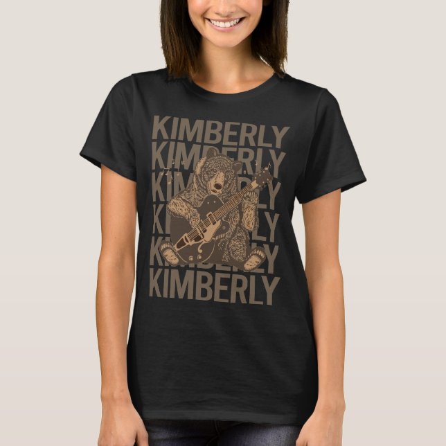 Lieblicher Bär - Kimberly Name T-Shirt (Vorderseite)