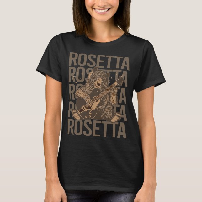 Lieblicher Bär - Rosetta Name T-Shirt (Vorderseite)