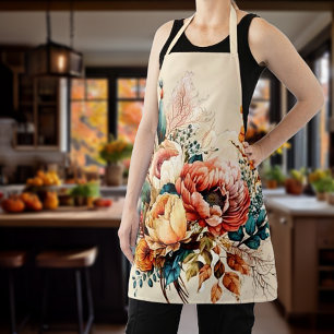 Lieblicher Boho Fall Bouquet Schürze