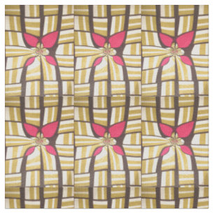 Lieblicher Coffee Brown spuckt afrikanisches Print Stoff