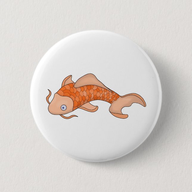 Lieblicher Fisch Button (Vorderseite)