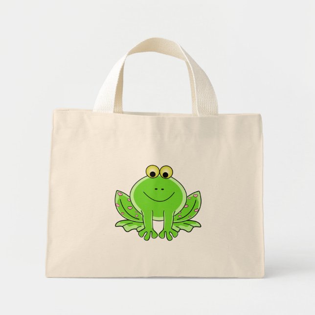 Lieblicher Frog Mini Stoffbeutel (Vorne)