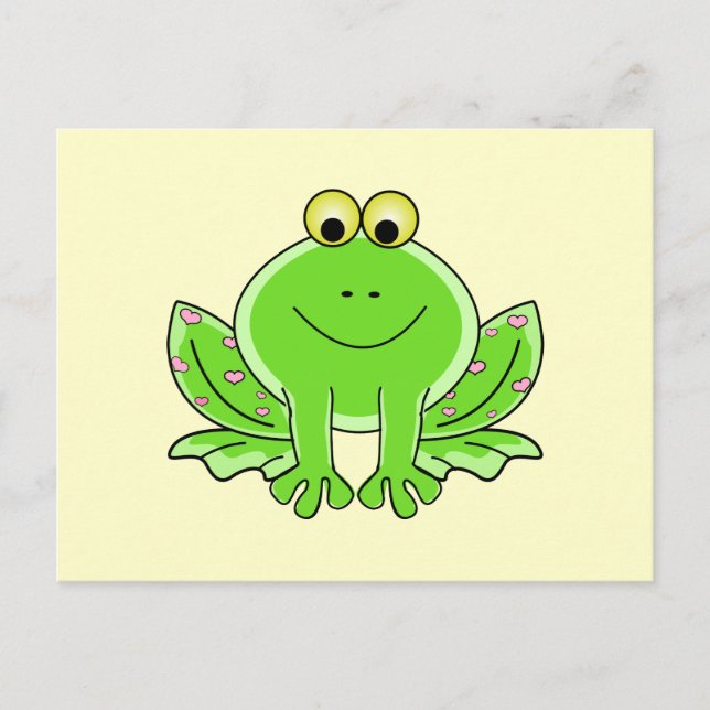 Lieblicher Frog Postkarte (Vorderseite)