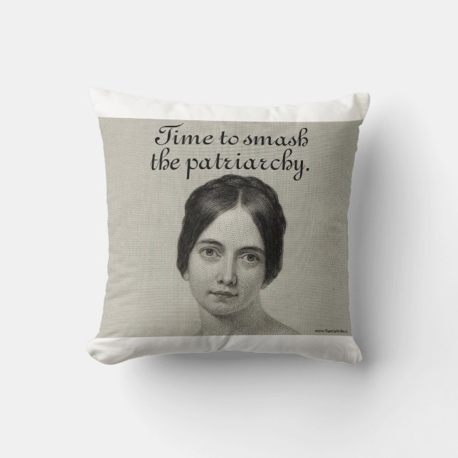 Lieblicher Funny Feminist Vintag Smash the Patriar Kissen (Vorderseite)