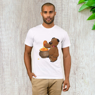 Lieblicher Honig-Liebesbär mit Honigtopf T-Shirt