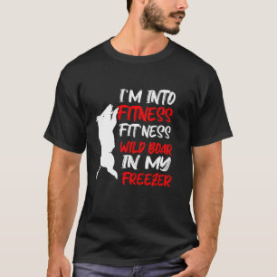 Lieblicher Jäger Papa Ich bin in Fitness Wildschwe T-Shirt