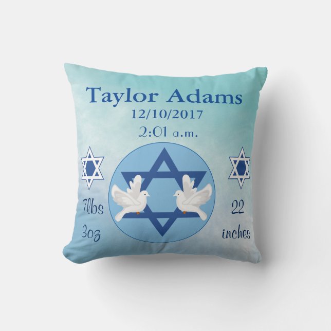 Lieblicher jüdischer Blue und White Star von David Kissen (Vorderseite)
