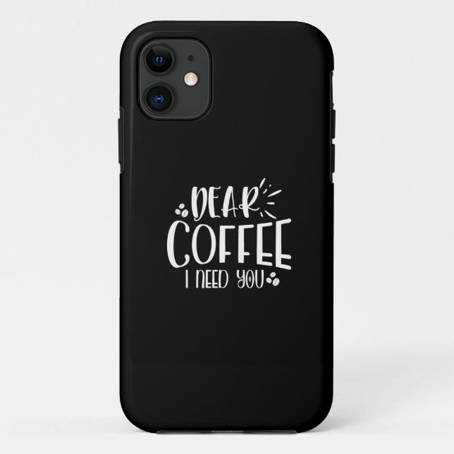 Lieblicher Kaffee braucht dich Case-Mate iPhone Hülle (Rückseite)