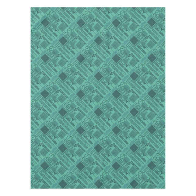 Lieblicher Kaffee Tischdecke (Vorderseite)