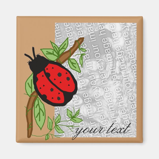 Lieblicher Lady-Bug, Template-Magnet Magnet (Vorne)