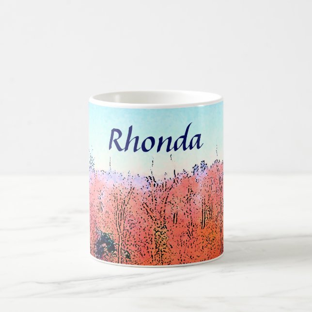 Lieblicher Orangenwald Kaffeetasse (Mittel)