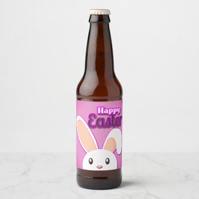 Lieblicher Osterhase 2 Bierflaschenetikett (Vorderseite)