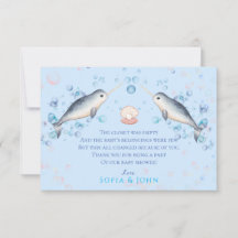 Lieblicher Ozean Baby Boy Narwhal & Blubbles