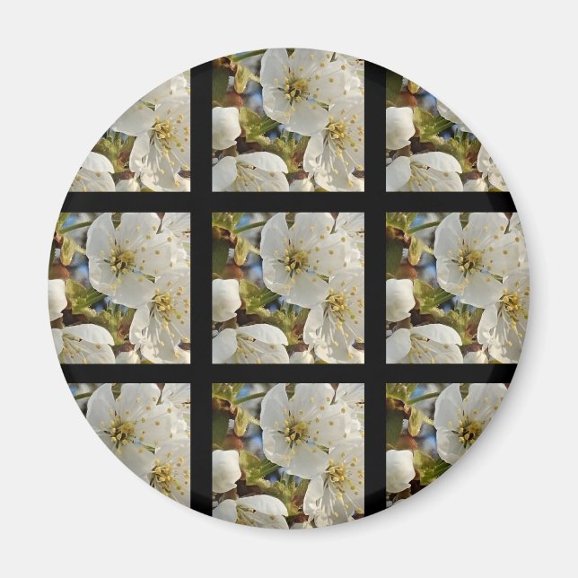 Lieblicher Springflower Grid Magnet (Vorne)