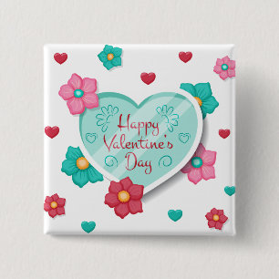 Lieblicher Valentinstag   Schaltfläche Button