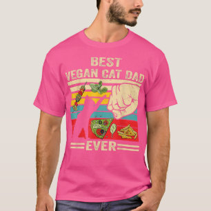 Lieblicher veganer Katzenpapa, Vegetarier T-Shirt
