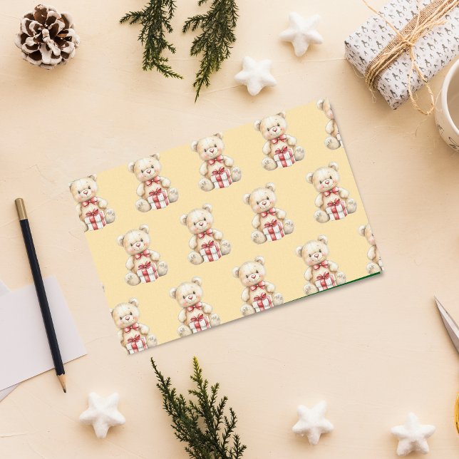 Lieblicher Weihnachtsbär Seidenpapier (Von Creator hochgeladen)