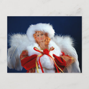Lieblicher Weihnachtsengel-Druck Postkarte