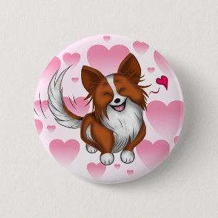 Lieblicher Welpe Button