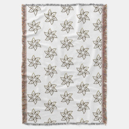 Liebliches Blumengeflecht Decke