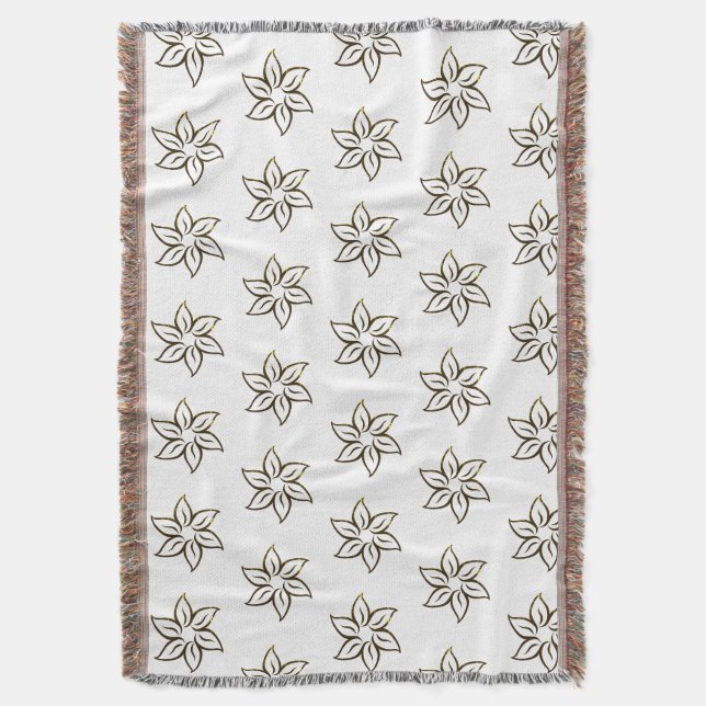 Liebliches Blumengeflecht Decke (Vorderseite Vertikal)