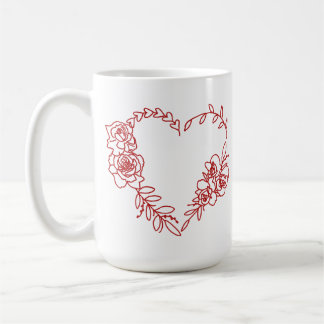 Liebliches Herz der Blüte Kaffeetasse