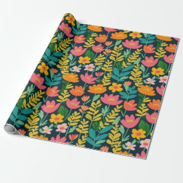 Liebliches rosa Blume Wrapping Paper Geschenkpapier