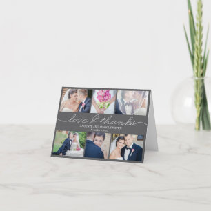 Liebliches Schreiben Hochzeit Dankeschön Karte - G