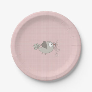 Liebling Baby Vogel Babyparty Pappteller