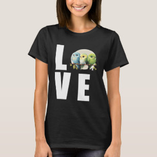 Liebling Wellensittich Mama Sittich Papagei Vogel T-Shirt