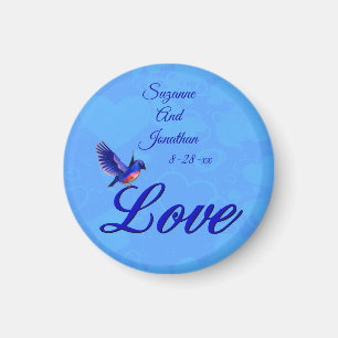 Lieblings Blaumeise Personalisierte Hochzeit  Magnet