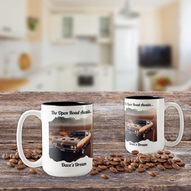 Lieblings-Car-Coffee-Tasse Zweifarbige Tasse (Von Creator hochgeladen)