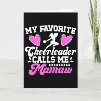 Lieblings-Cheerleaderin nennt mich Mamaw Cheer Mam Karte