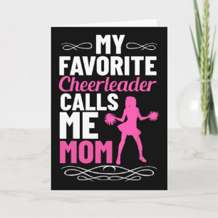 Lieblings-Cheerleaderin nennt mich Mom Cheerleadin Karte