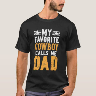Lieblings Cowboy nennt mich Vater Rodeo Vater eine T-Shirt